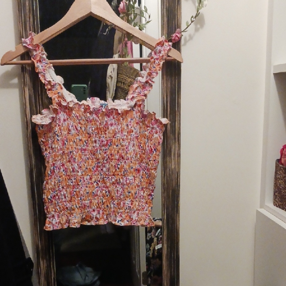 Floral Smocked Women's Top